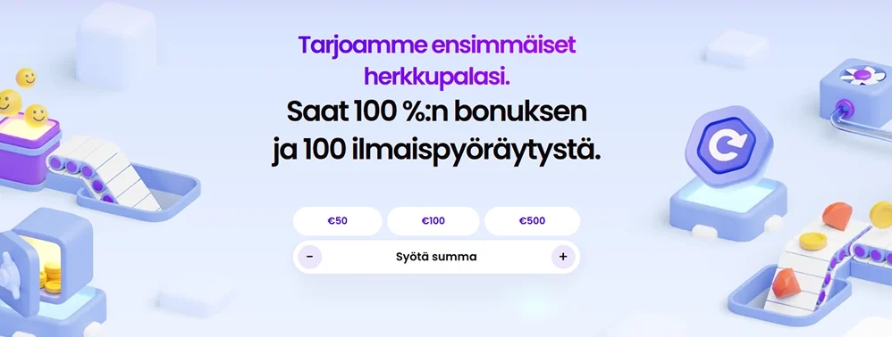 Trickz Casinon kotisivu työpöytätilassa