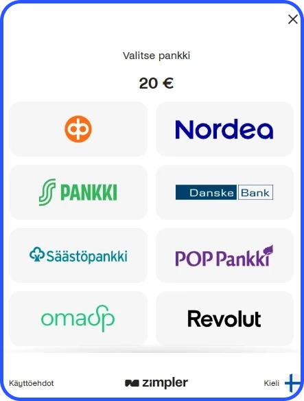 Maksutapojen valinta ja pankkivaihtoehdot Trickz Casinon kassalla